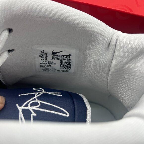 Nike Kyrie Infinity TB Promo Size 17 Navy White DX6653-401 Men Shoes Sneakers - Picture 5 of 6